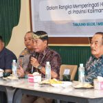 Gubernur Kaltara Zainal Arifin Paliwang saat menghadiri Diskusi Publik dengan Buruh. Foto: dokumentasi