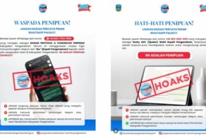 Waspada, Penipuan Nomor WhatsApp Atasnama Pejabat Pimpinan Daerah Pangandaran
