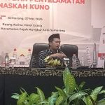 Dr. In'amuzzahidin saat menjadi narasumber kegiatan Bimbingan Teknis Penelusuran dan Penyelamatan Naskah Kuno yang digelar pada Kamis (7/5/2026) oleh Dinas Kearsipan dan Perpustakaan Kota Semarang. Foto : kawanbisnis.com