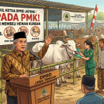 Ilustrasi AI Google Gemini DPRD melakukan sosialisasi PMK, minta warga teliti sebelum membeli hewan kurban. Foto: kawanbisnis.com