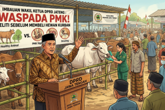 Ilustrasi AI Google Gemini DPRD melakukan sosialisasi PMK, minta warga teliti sebelum membeli hewan kurban. Foto: kawanbisnis.com