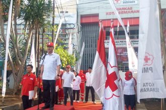 Lantik Ratusan Anggota Baru KSR, PMI Dukung Kompetensi Kampus dalam Penanggulangan Bencana