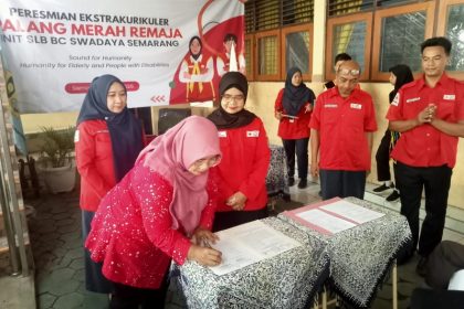 Peresmian PMR sebagai programstrakurikuler di SLB BC Swadaya, Jum'at (8/5/2026). Foto: dokumentasi
