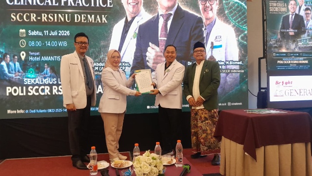 RSINU Demak Kolaborasi dengan SCCR Indonesia Hadirkan Layanan Poli Stem Sell dan Riset Kanker