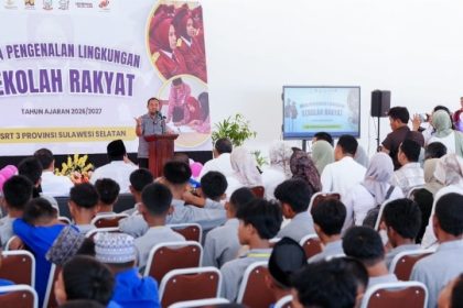 Tahun Pertama Pembukaan Sekolah Rakyat Terintegrasi Sulsel Tampung 270 Murid Baru dari 15 Daerah